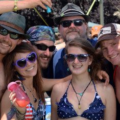 Kayte Udow of San Francisco and friends at the High Sierra Music Festival. Tim Parsons / Tahoe Onstage
