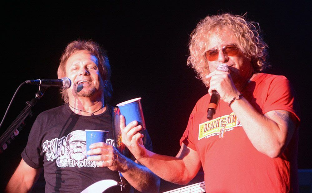 Sammy Hagar and Michael Anthony invite everyone to the Cabo Wabo Cantina to listen to the new album. Tahoe Onstage/ Tim Parsons