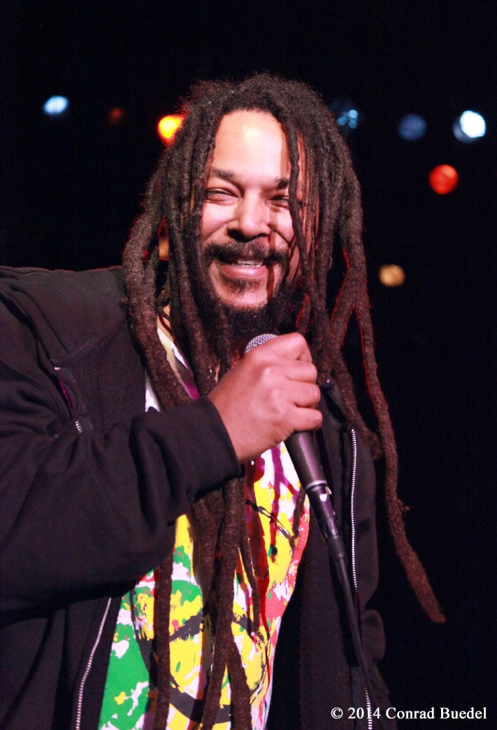 Kevin Davy sings with the Wailers