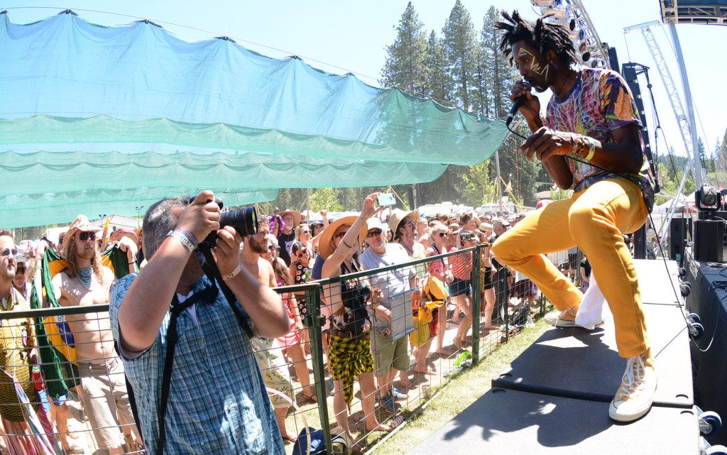 Afrolicious singer Freshislife is photographed at the High Sierra Music Festival Big Meadow in 2014. Tim Parsons / Tahoe Onstage