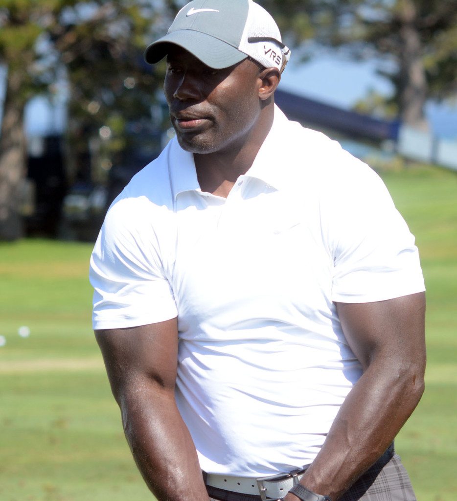 Most retired NFL players stop lifting weights. No so for Terrell Davis