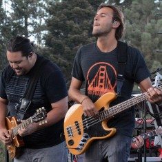 Pueschel and bass player Adam Taylor. Tim Parsons/ Tahoe Onstage