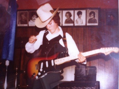 Frank Hannon is the definition of rockabilly during his first gig, a performance at the Sacramento Moose Lodge.