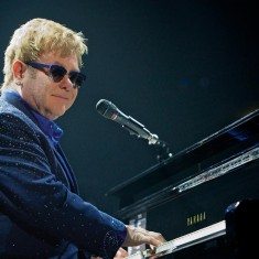 Elton John plays at Lake Tahoe on Aug. 8.