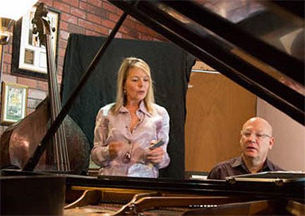 Carolyn Dolan and Peter Supersano in the studio. Provided by Carolyn Dolan