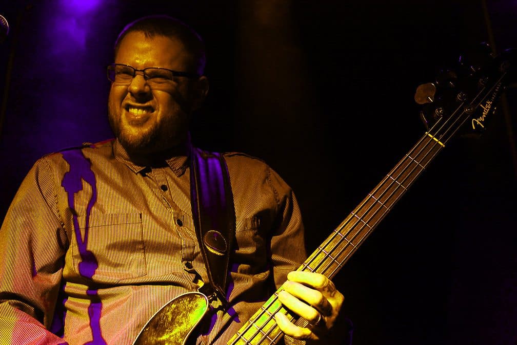 Rockin' Robbie Wheeler on bass. Tim Parsons/ Tahoe Onstage