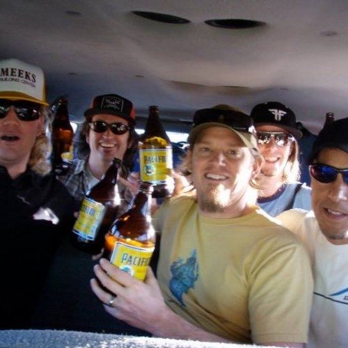 The lads of Horsemouth having a good tip on a trip to Los Barilles, Mexico in 2011.