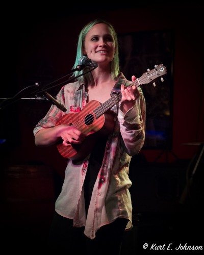 Kelly Kristofferson on her ukulele during the Appalachian Murder Bunnies set.