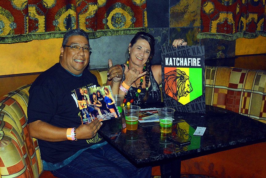 DJ Rossco Salazar and Lorrie Shaw traveled from Ogden, Utah, to catch Katchafire in the Crystal Bay Casino. It was the last show in the Crown Room with booth seats, which will be removed to increase the capacity by 150. Tahoe Onstage photos by Tim Parsons