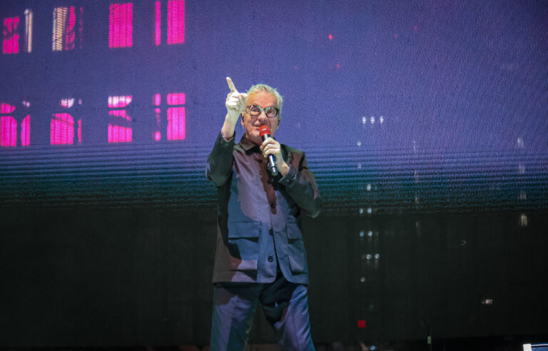 Mark Mothersbaugh of DEVO performs a live concert at Punk Rock Bowling Music Festival in Las Vegas, Nevada, 2024. Photo: Shaun Astor