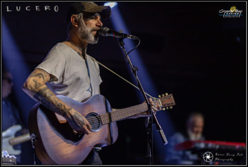 Ben NIchols of Lucero fronts the band during a live concert performance at Crystal Bay Casino in Lake Tahoe.